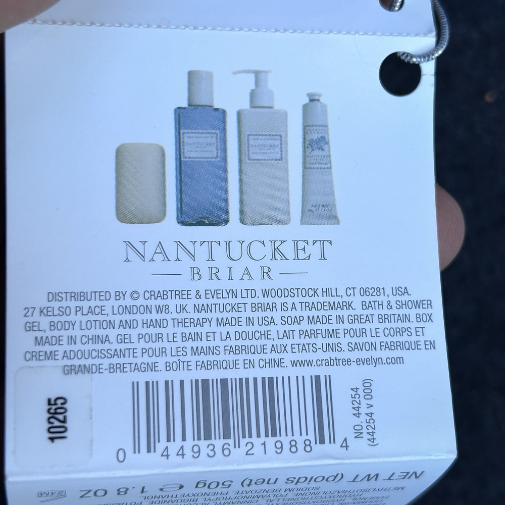 Crabtree & Evelyn Nantucket Briar Gift Set Body Lotion Bath Shower Gel Hand Cr - Picture 13 of 13